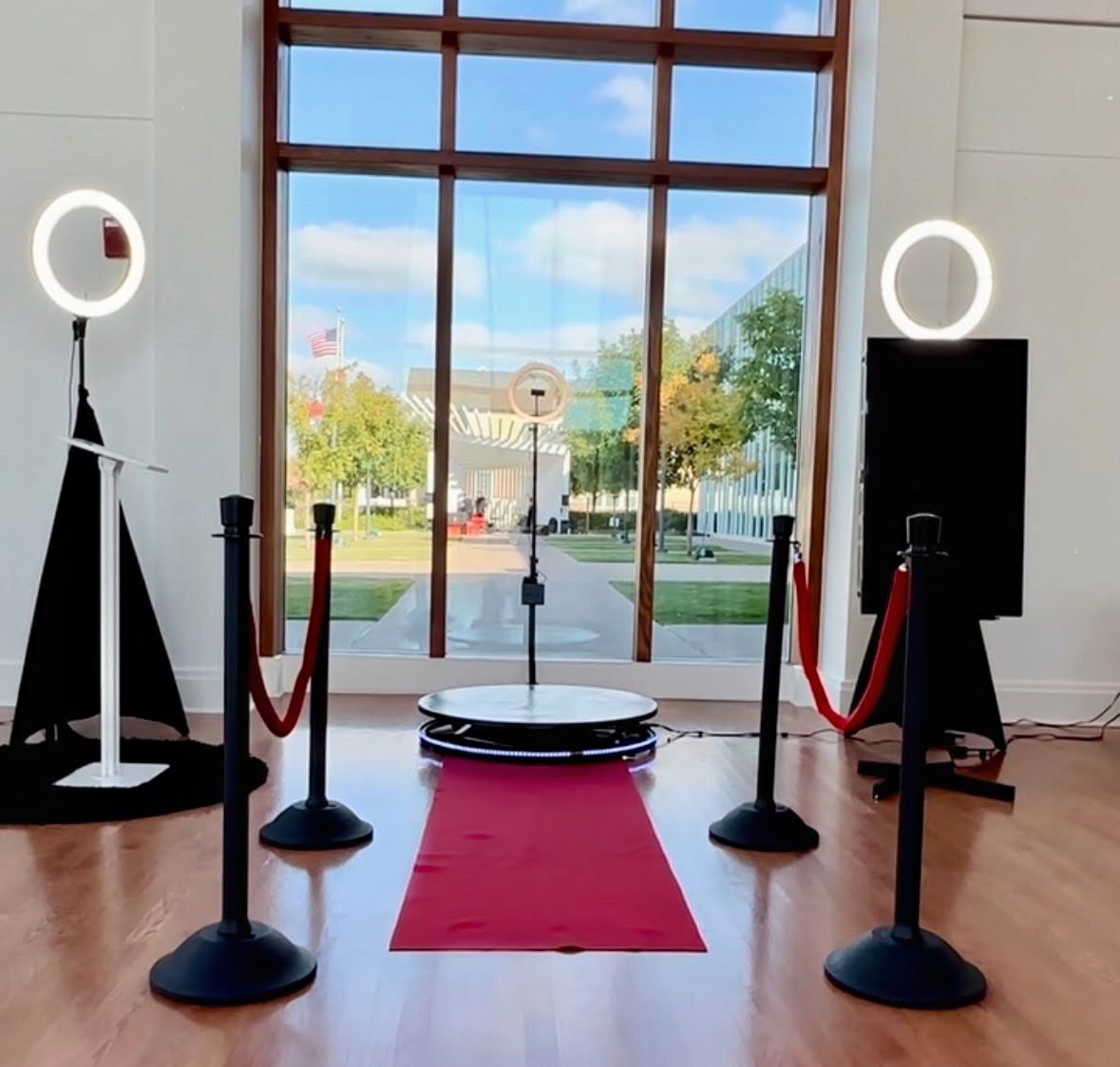 360 photo booth setup